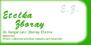 etelka zboray business card